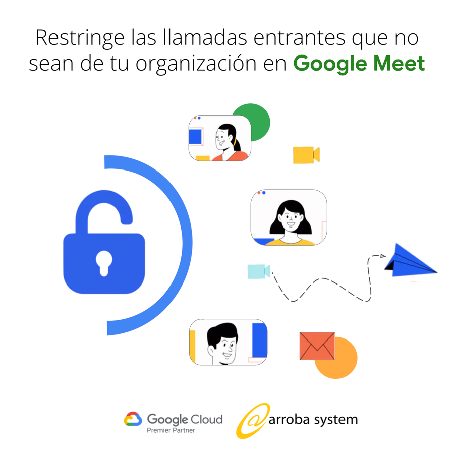 Restringe las llamadas entrantes que no sean de tu organización en Google Meet