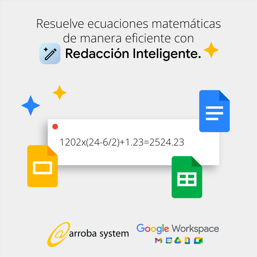 Resuelve ecuaciones matemáticas fácilmente con Redacción inteligente