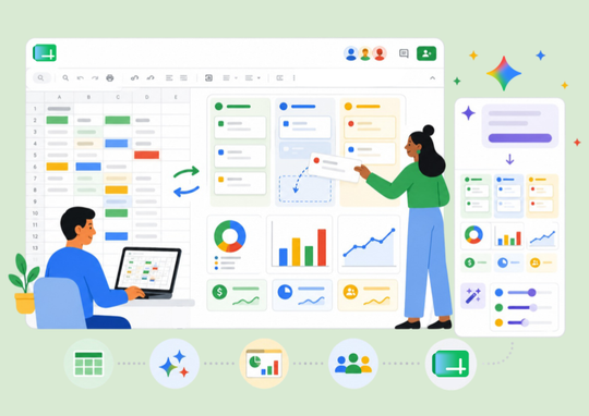 Sheets canvas: transforma tus hojas de cálculo en aplicaciones interactivas con Gemini