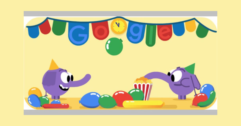 Búsquedas de Google aniversario