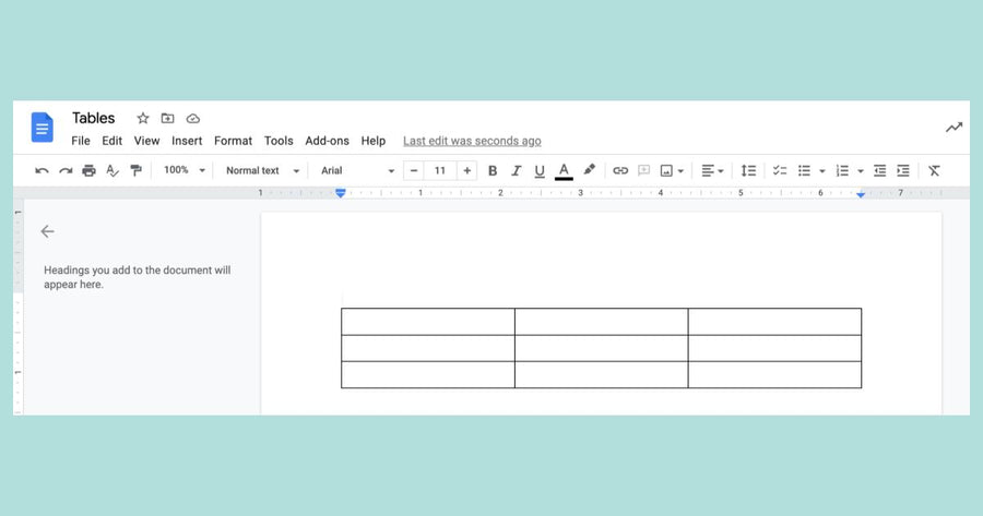 Nuevas formas de personalizar tablas en Documentos de Google
