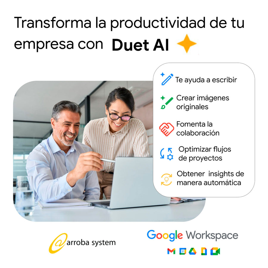 Transforma la productividad de tu empresa con Duet AI