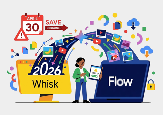 Whisk se mueve a Flow: lo que tienes que hacer antes del 30 de abril de 2026