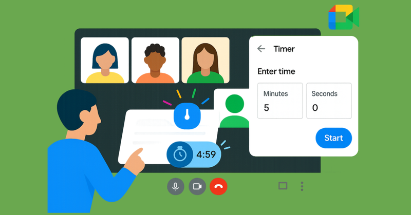 Ya puedes usar temporizadores en Google Meet (y sí, todos los verán)